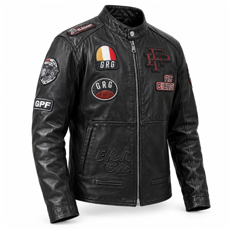 Italian Retro Rider Leather Jacket