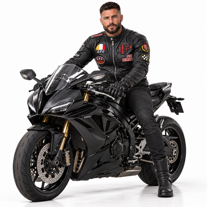 Italian Retro Rider Leather Jacket