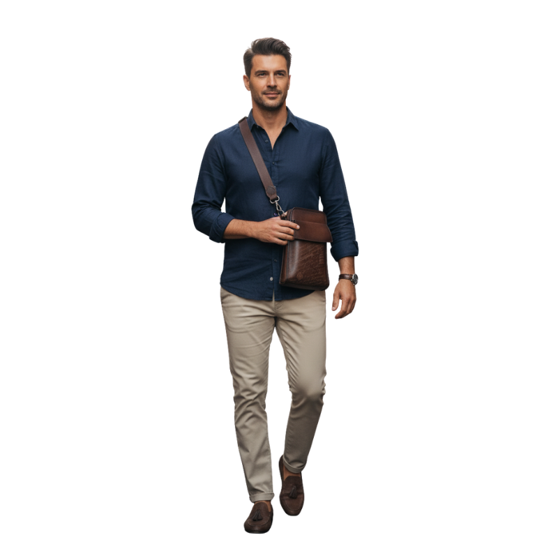 Italian Script Heritage Sling Bag