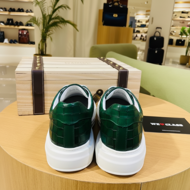 Italian Sculpted Moss Enigma Elite Sneakers