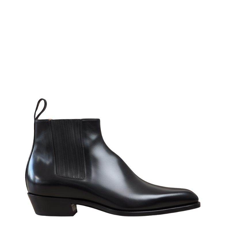 Italian Sleek Leather Luxe Chelsea Boots