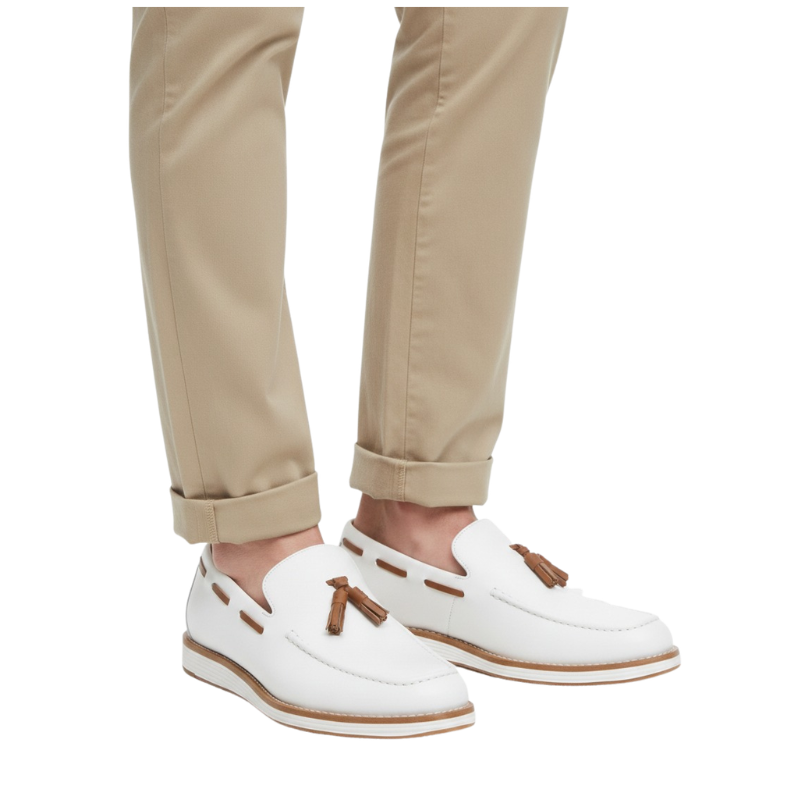 Italian Slip‑Ons Loafers with Tassel Touch