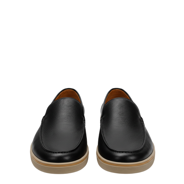 Pebble Leather Luxe Italian Slip-On Loafers