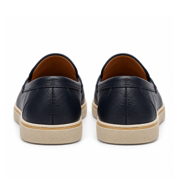 Italian Smooth Penny Loafer with Minimalist Sole Perfection