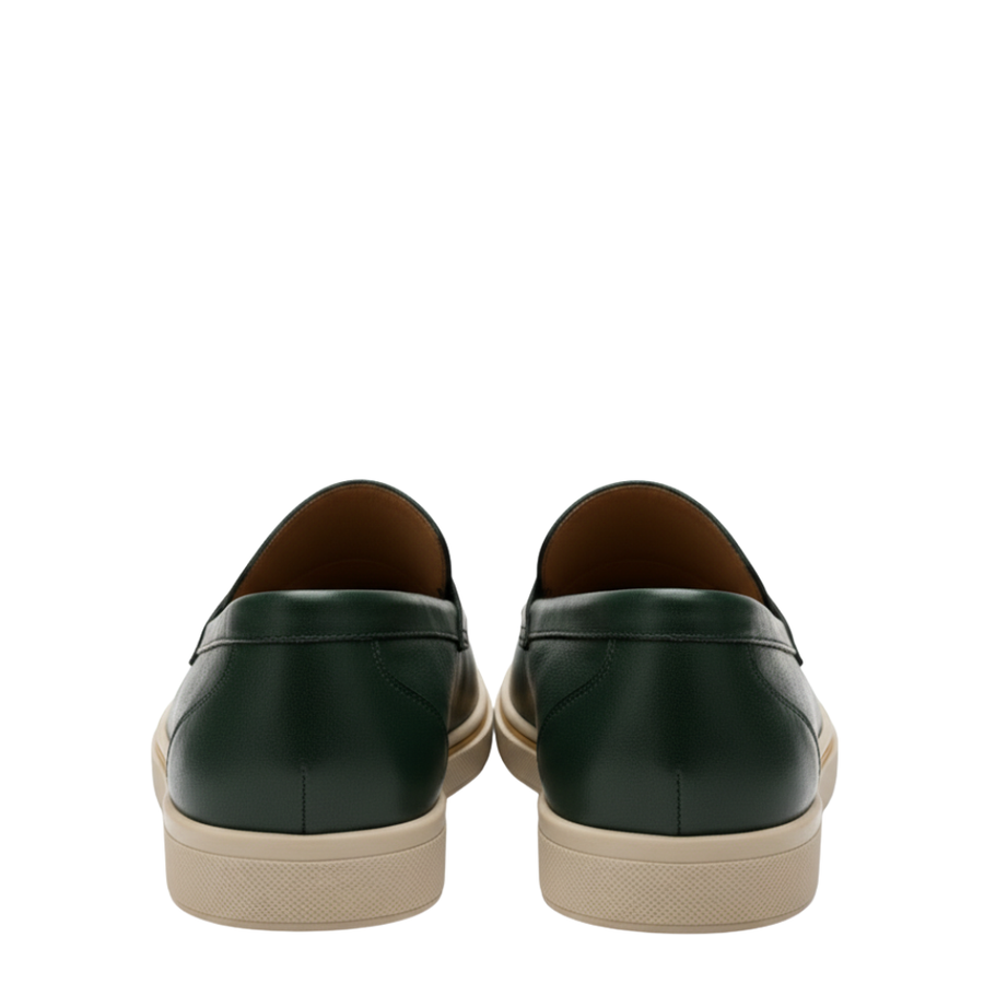 Italian Smooth Penny Loafer with Minimalist Sole Perfection