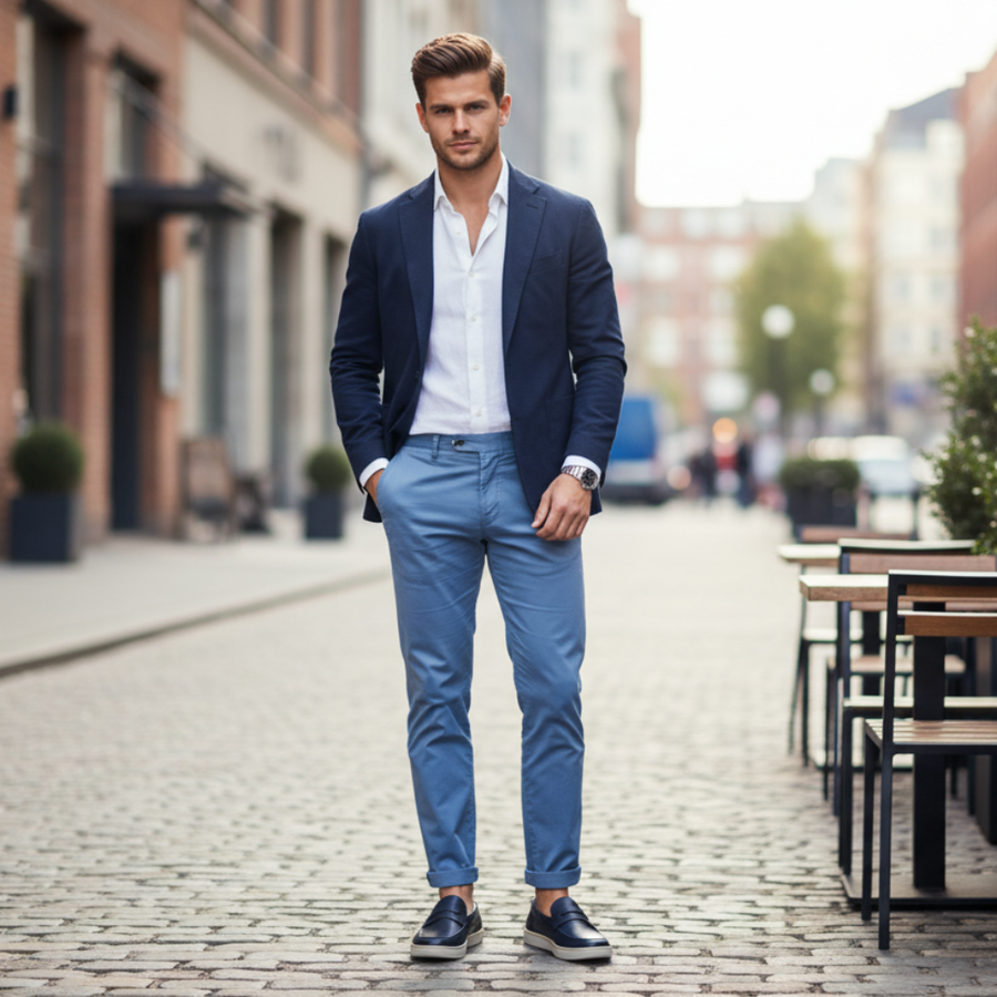 Italian Smooth Penny Loafer with Minimalist Sole Perfection
