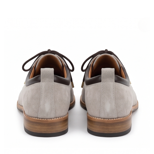 Italian Stone Suede Derby Shoes