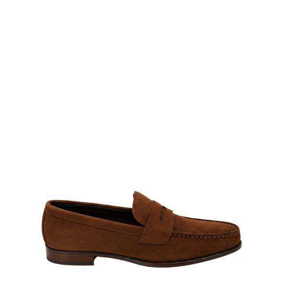Italian Suede Loafers With Regal Allure