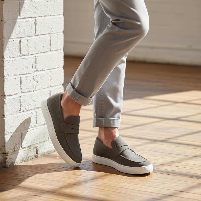 Italian Suede Sophistication Casual Penny Loafers