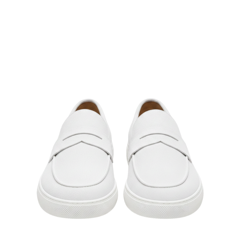 Italian Suede Sophistication Casual Penny Loafers