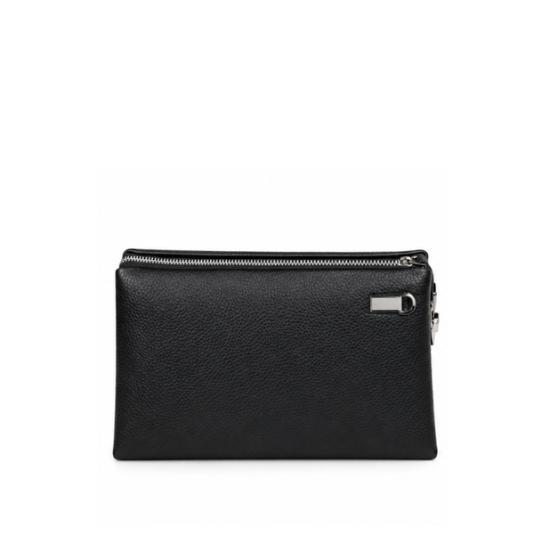 Italian Textured Leather Luxury Edge Clutch