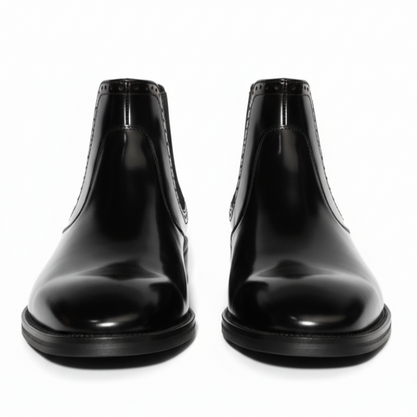 Italian Velmoro Gloss Chelsea Boots
