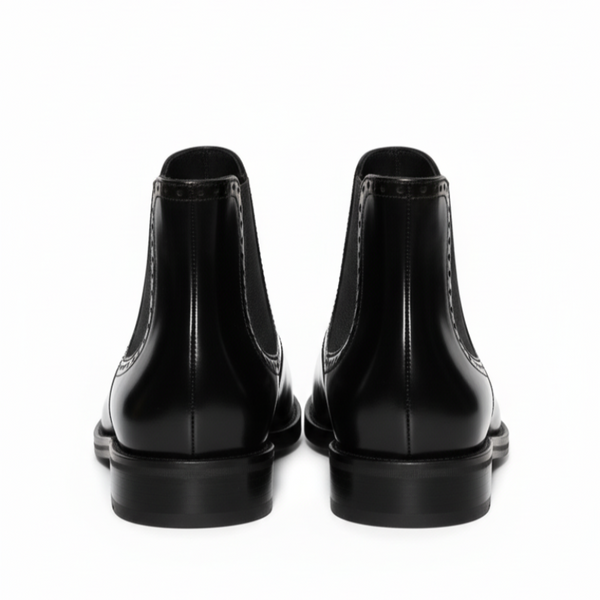 Italian Velmoro Gloss Chelsea Boots