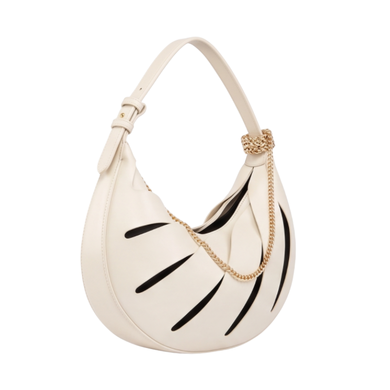 Luxury Crescent Leather Handbag