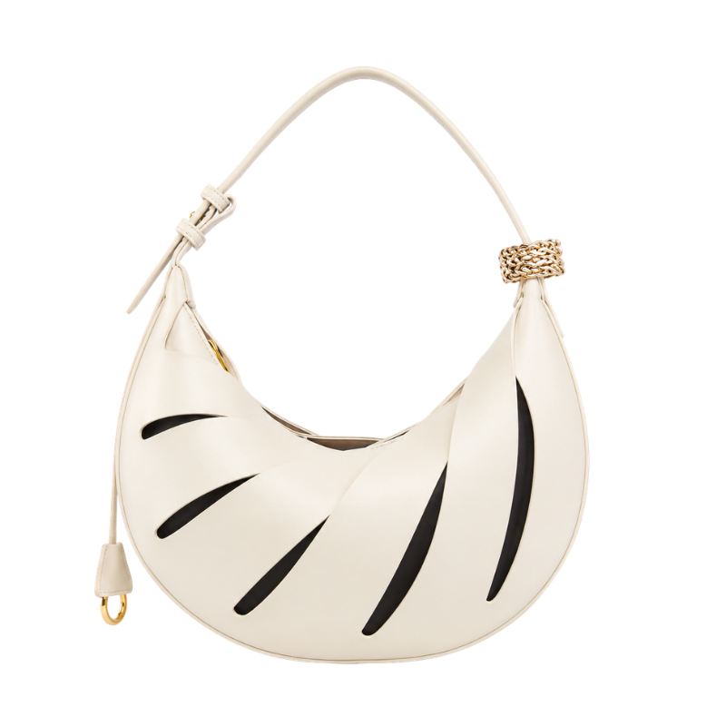 Luxury Crescent Leather Handbag