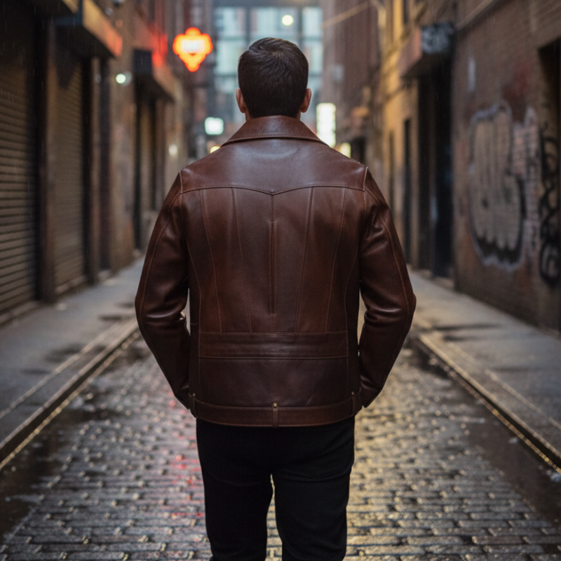 Men's Aurelian Leather Moto Jacket