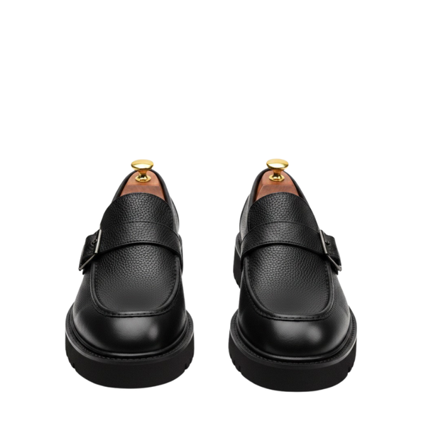 James Classic Monk Loafers with Rugged Sole