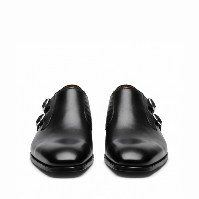 Javier Double Buckle Monkstrap Shoes