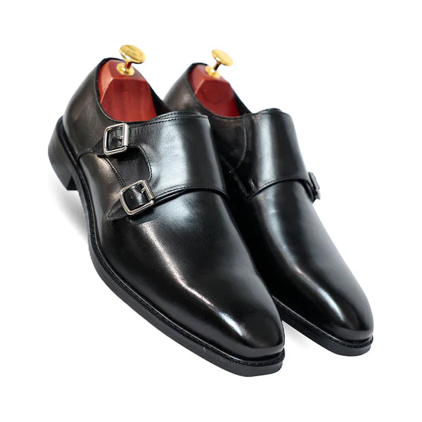 Classic Brown Monk Strap Shoes
