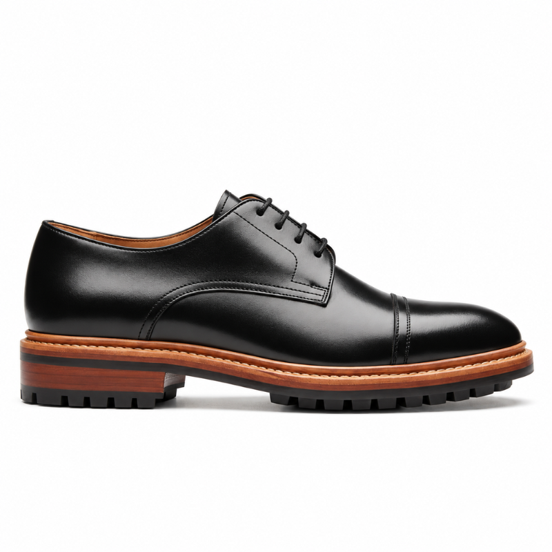 Junior Cap Toe Derby Shoe Natural Chromexcel Hand Welted New Age