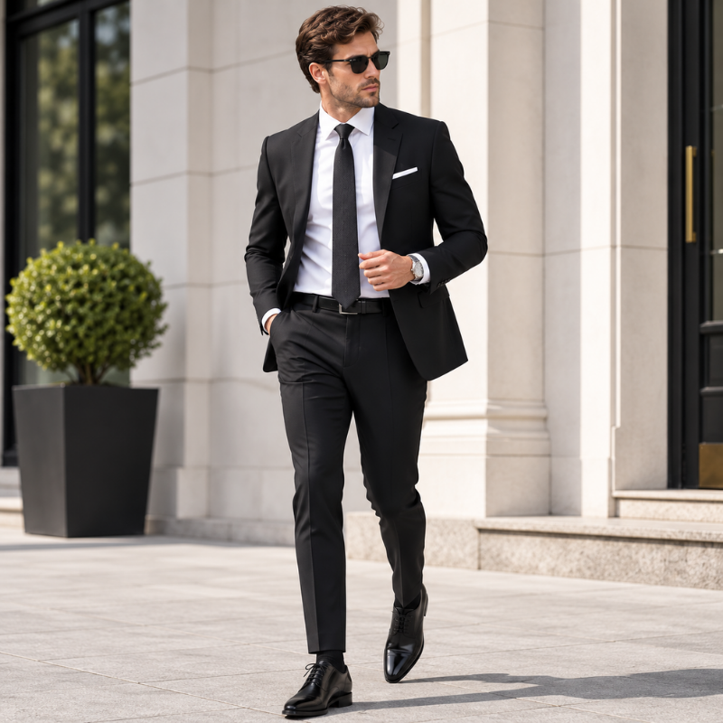 Leather Lace-Up Oxford Shoes For Men
