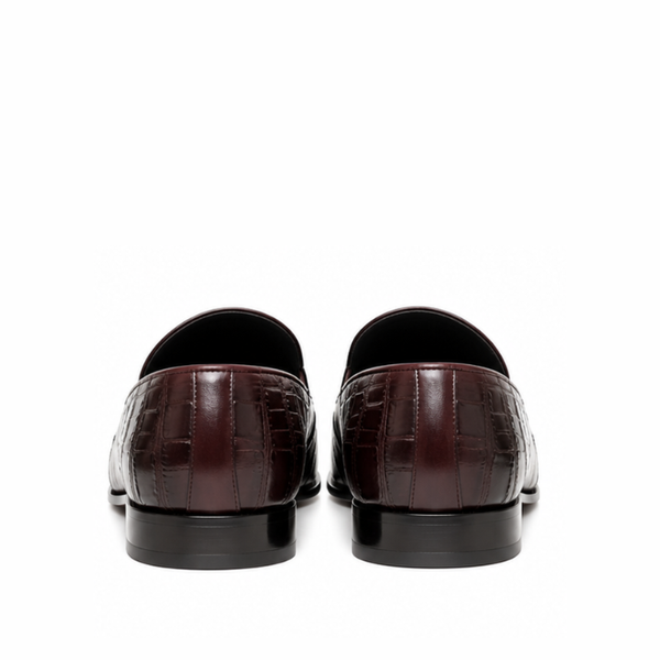 Lorenzo Croc Texture Slip-On Loafers