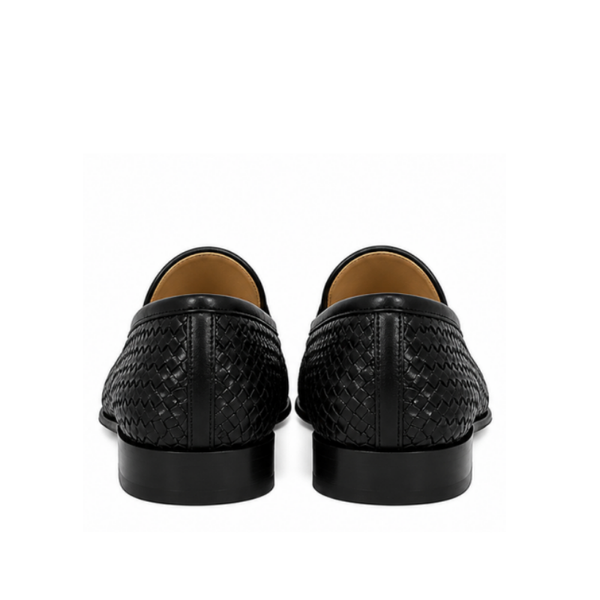 Lusso Woven Leather Dress Loafers