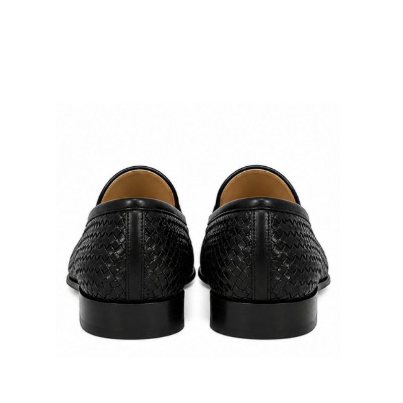Lusso Woven Leather Dress Loafers