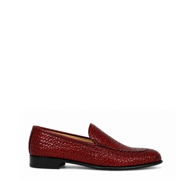 Lusso Woven Leather Dress Loafers