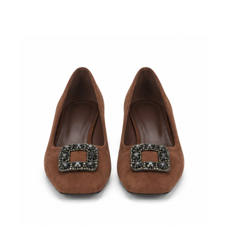 Luxe Crystal Sparkling Buckle Ballet Blocks