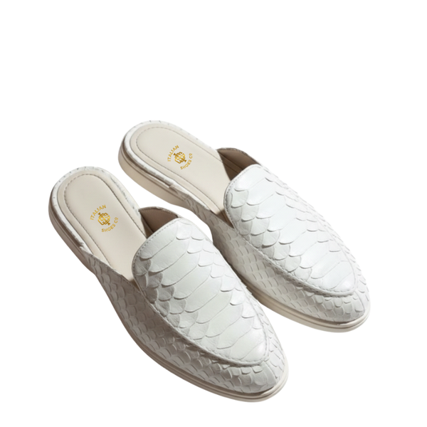 Luxe Pattern Elegance Italian Mule Crafted Perfection