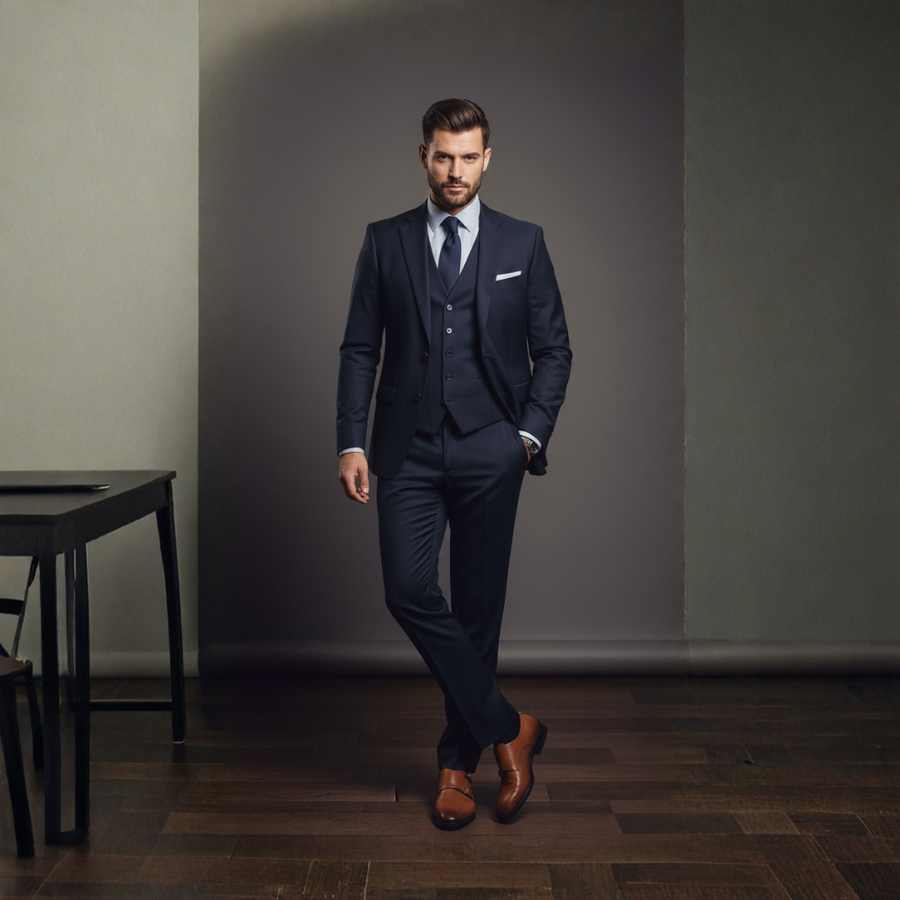 Luxury-style Double Monk Strap Shoes