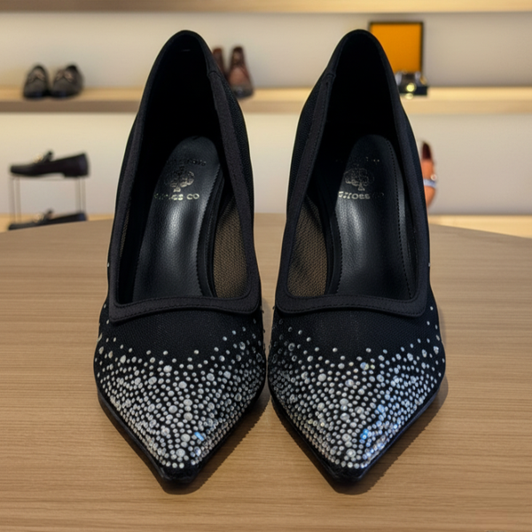 Luxury Crystal Pointed Toe Pumps High Heel