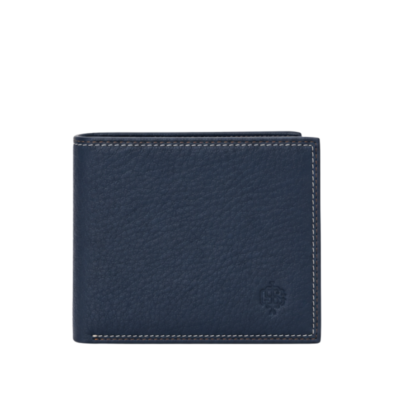 Luxury Heritage Contrast-Stitch Bifold Wallet