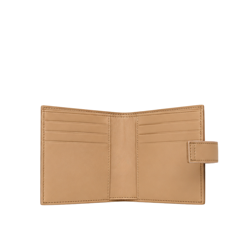 Luxury Intrecciato Snap Card Wallet