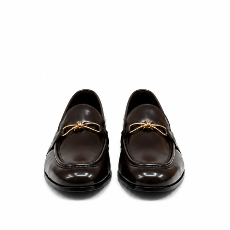 Luxury Italian Horsebit Leather  Loafers