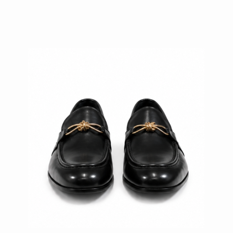 Luxury Italian Horsebit Leather  Loafers