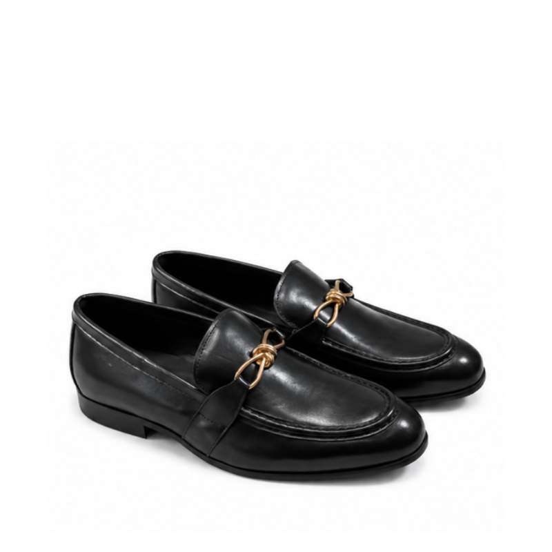 Luxury Italian Horsebit Leather  Loafers
