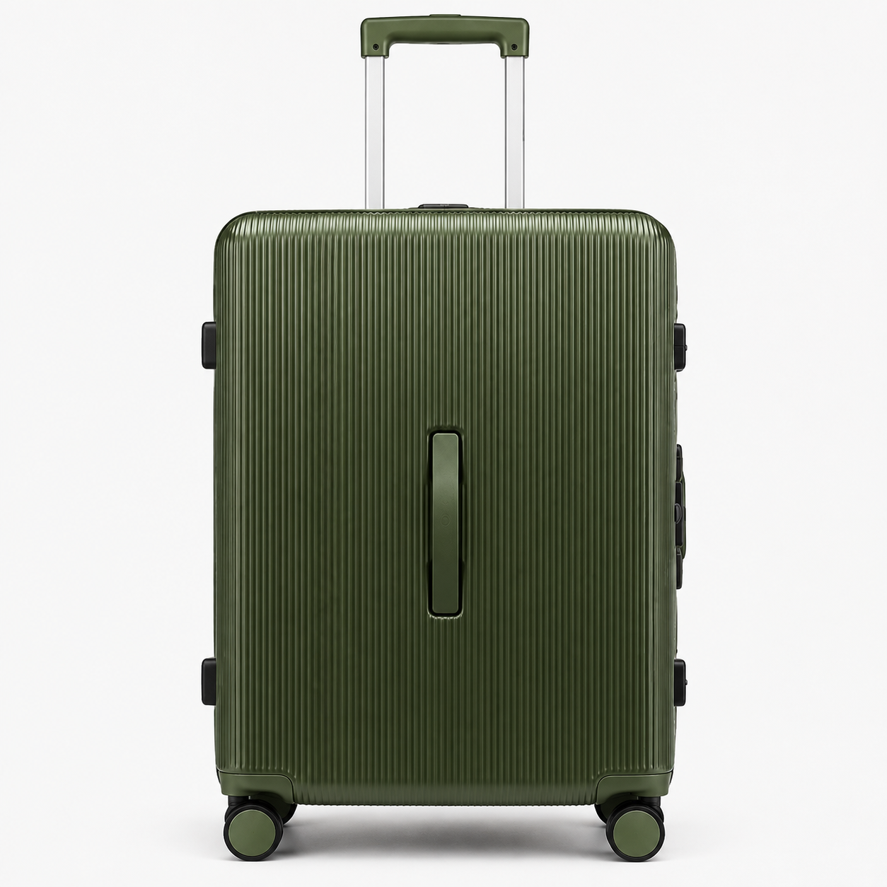 Luxury Ribbed Hard-Shell Cabin Trolley Bag