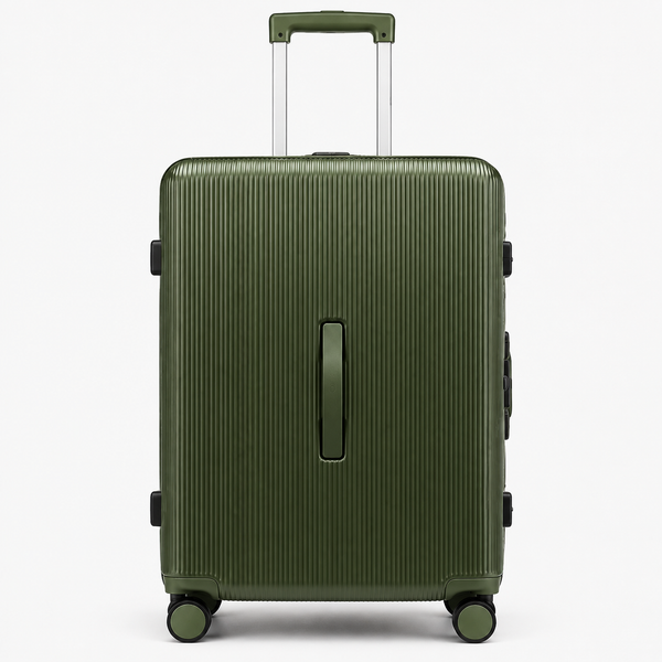 Luxury Ribbed Hard-Shell Cabin Trolley Bag