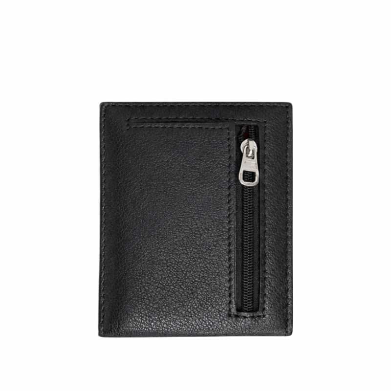Luxury Zip Utility Leather Bifold Wallet
