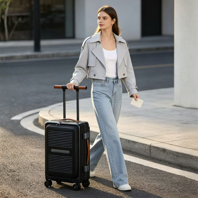 Luxury Aluminium Cabin Hard-Shell Trolley
