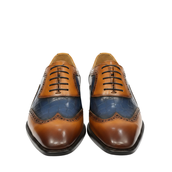 Luxury Alvin Dual Tone Leather Oxford Shoes