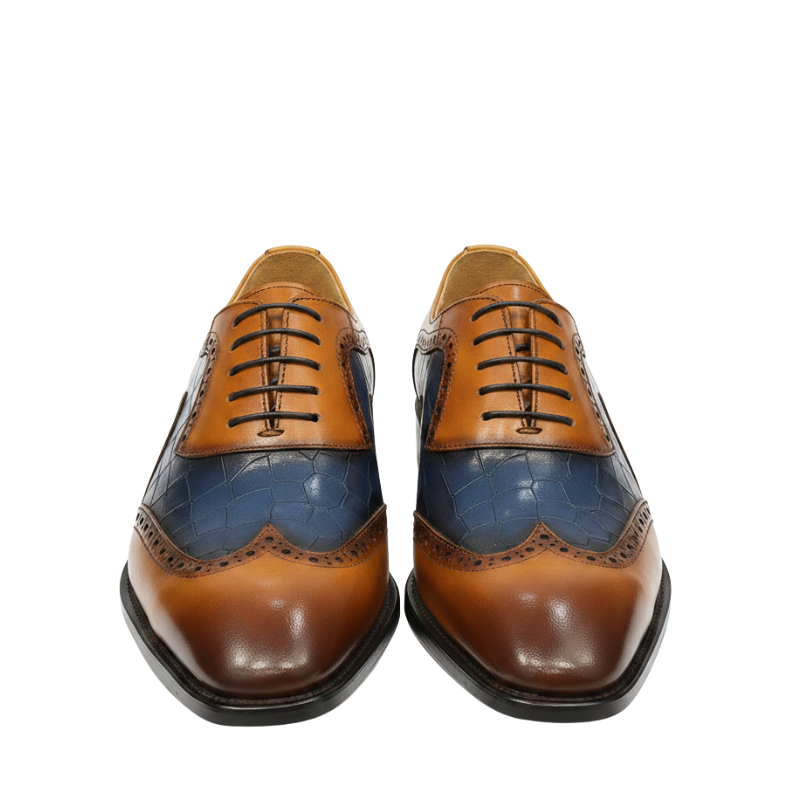 Luxury Alvin Dual Tone Leather Oxford Shoes