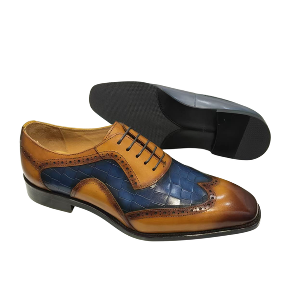 Luxury Alvin Dual Tone Leather Oxford Shoes