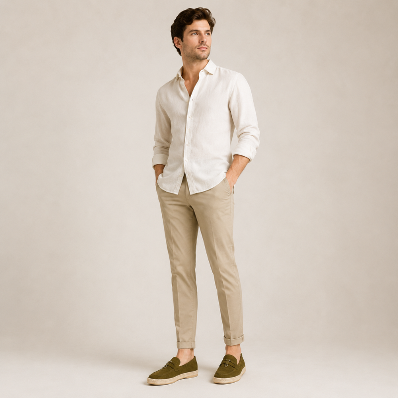 Luxury Artisan Suede Horsebit Espadrille Loafer