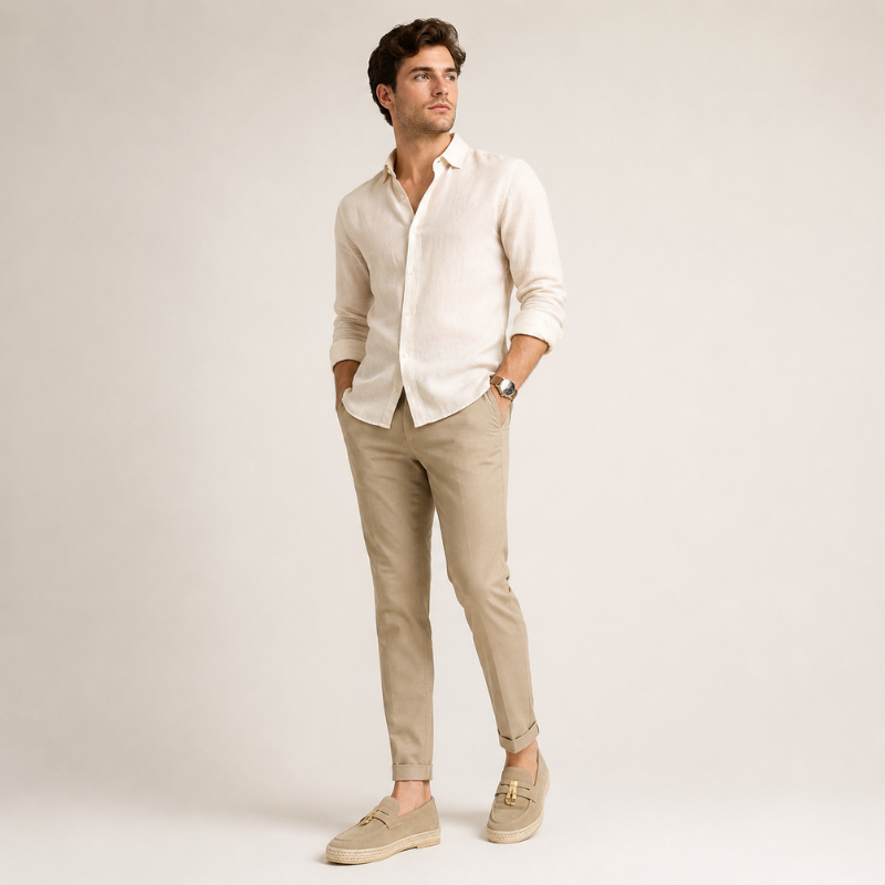 Luxury Artisan Suede Horsebit Espadrille Loafer