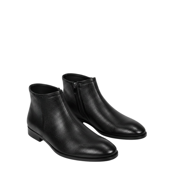 Luxury Craftsmanship in Minimalist Ankle Zipper Boots