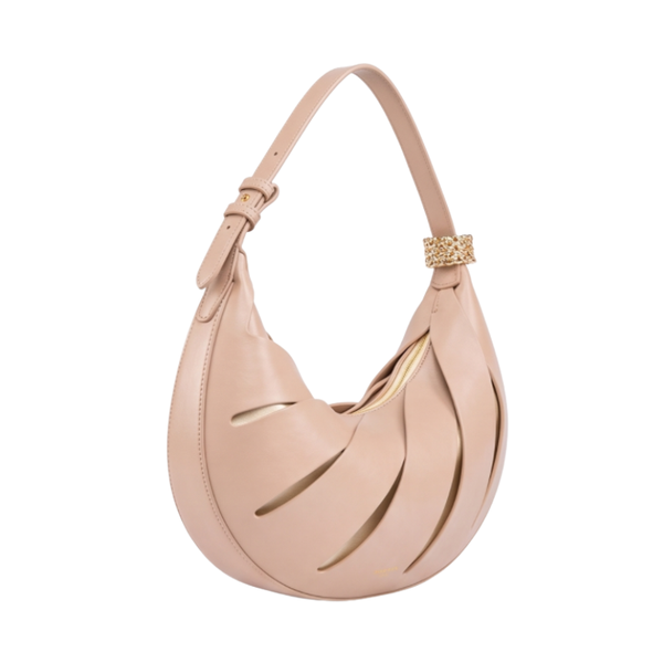Luxury Crescent Leather Handbag