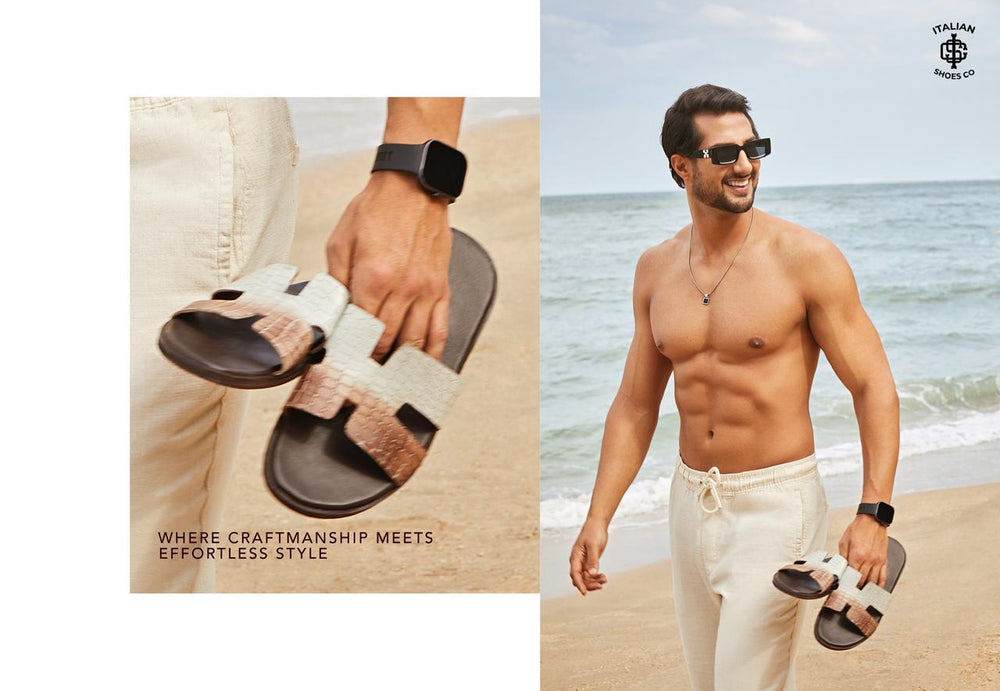 Luxury Croco Leather Matte Oran Sandal